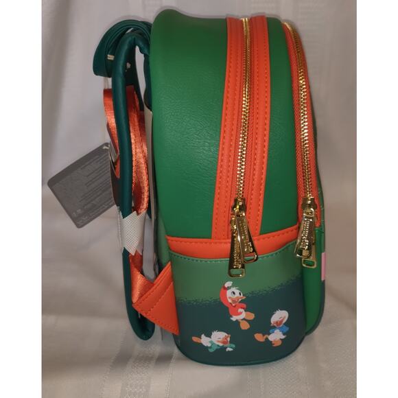 Disney Loungefly Backpack Christmas NWT Tinker Stitch GLOW IN DARK Peter Mickey - Picture 4 of 16